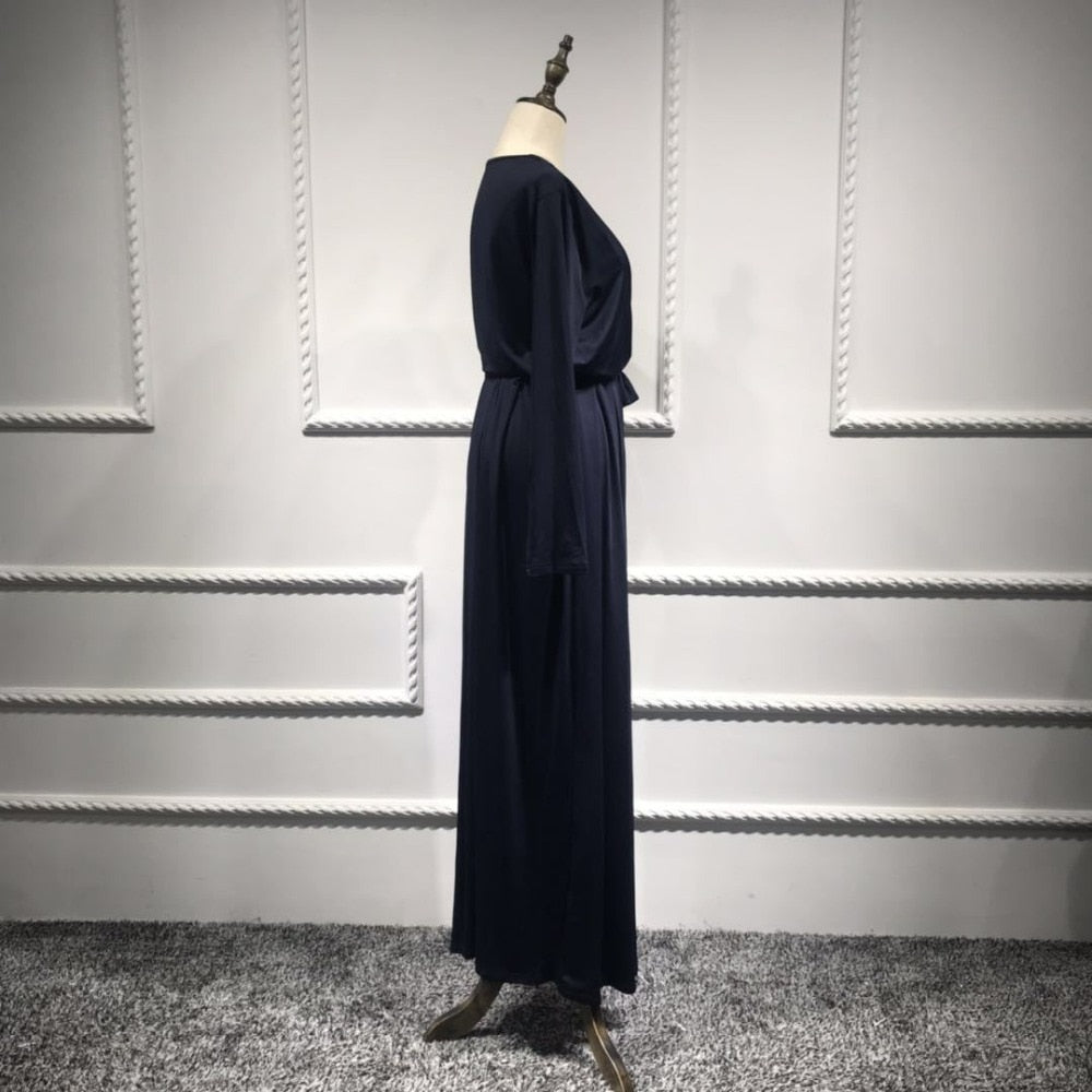 Elegant Pleated Full Length Dress