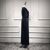 Elegant Pleated Full Length Dress