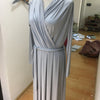 Elegant Pleated Full Length Dress