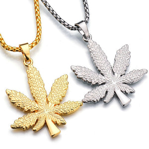 Maple Leaf Necklace Pendant Gold/ Silver Plated