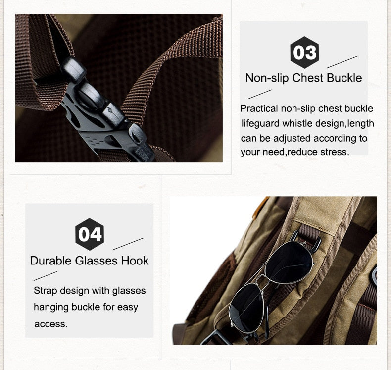 Vintage Waterproof Photography Backpack