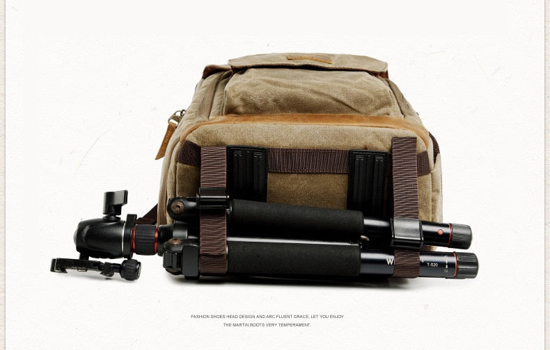 Vintage Waterproof Photography Backpack