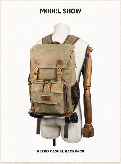 Vintage Waterproof Photography Backpack