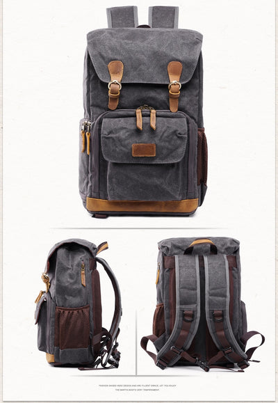 Vintage Waterproof Photography Backpack