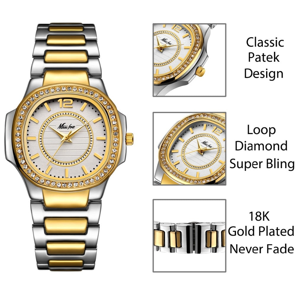 Geneva Designer Ladies Watch Luxury Brand