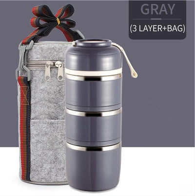 Thermal Lunch Box Leak-Proof Stainless Steel Food Container