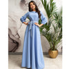 Vintage Bow Tie Maxi Dress