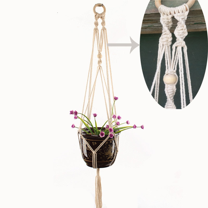 Handmade macrame flower/ plant pot hanger