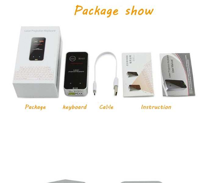 Wireless Projection Virtual Bluetooth Keyboard