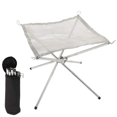 Portable Folding Stainless Steel Campfire Stand