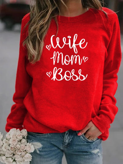 Mom Wife Boss Women’s Hoodie