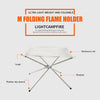 Portable Folding Stainless Steel Campfire Stand