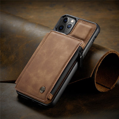 Luxury Genuine Leather iPhone Wallet Case