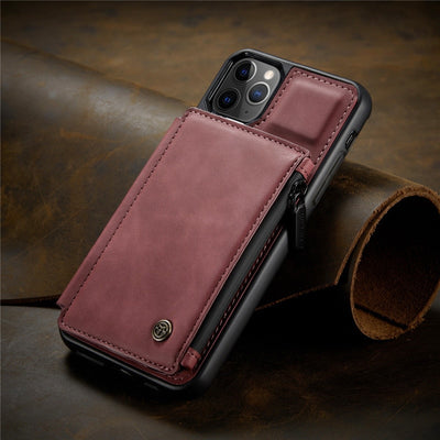 Luxury Genuine Leather iPhone Wallet Case