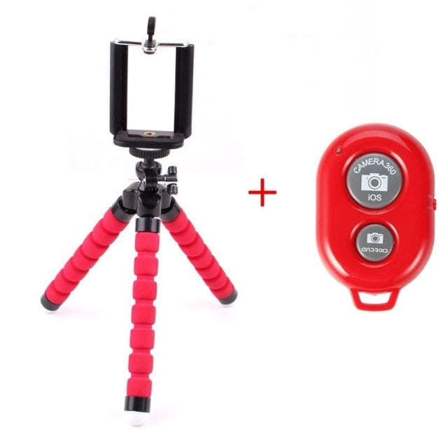 Flexible Tripod Phone Holder With Remote