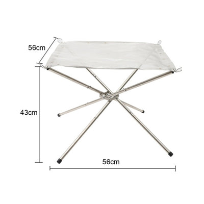 Portable Folding Stainless Steel Campfire Stand