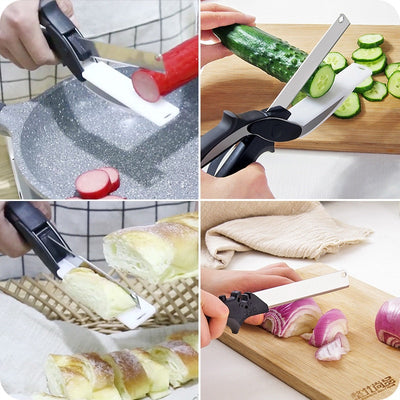 Kitchen 2-in-1 Stainless Steel Cutting Scissors