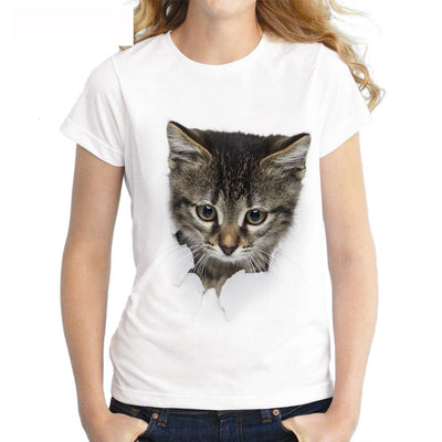 3D Cute Cat T-shirts