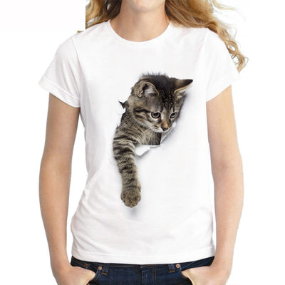 3D Cute Cat T-shirts