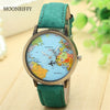 Mini World Map Quartz Watch