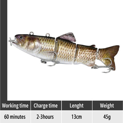 Robotic Rechargeable Self Propelling Fishing Lure