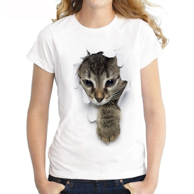 3D Cute Cat T-shirts