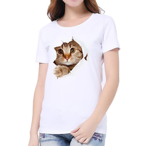 3D Cute Cat T-shirts