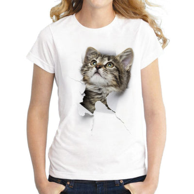 3D Cute Cat T-shirts