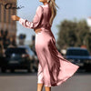 Celmia Satin Maxi Dress