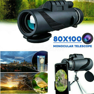 Starscope Monocular 80X100 HD Telescope Phone Camera