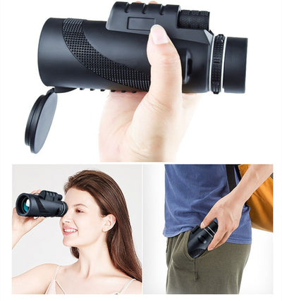 Starscope Monocular 80X100 HD Telescope Phone Camera