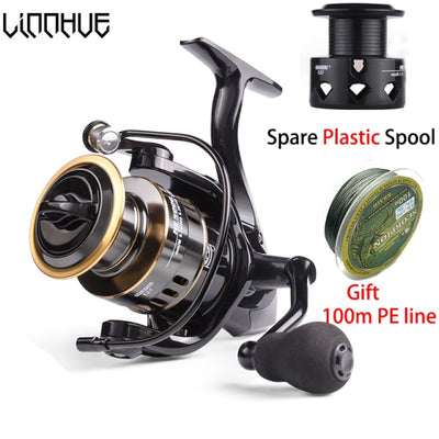 LINNHUE Metal Spool Spinning Fishing Reel