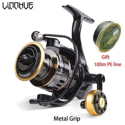 LINNHUE Metal Spool Spinning Fishing Reel