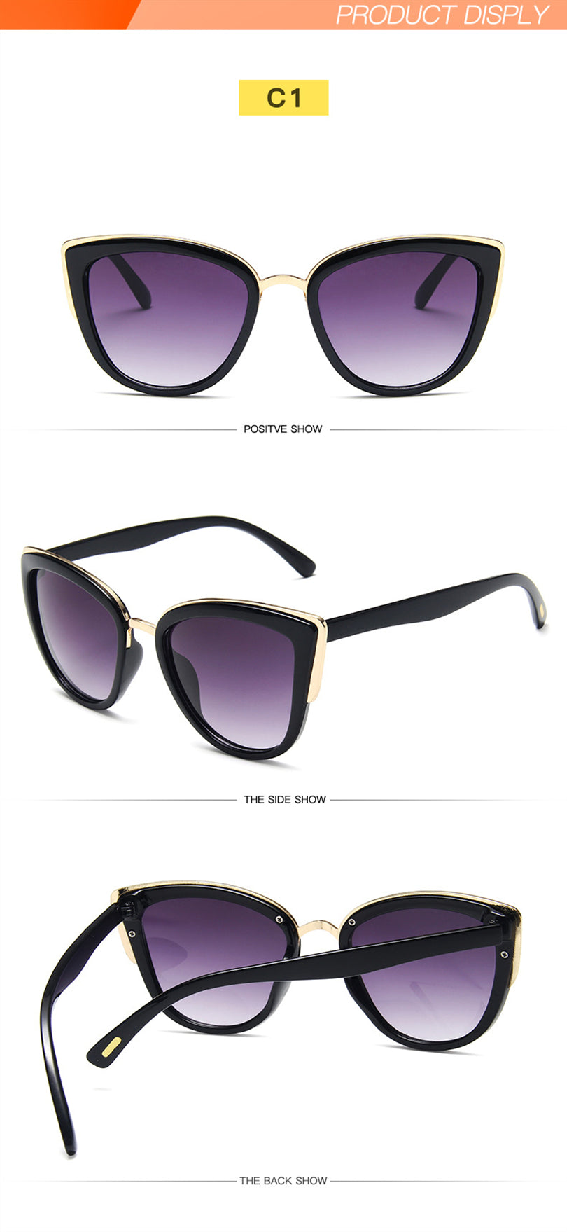 Cat Eye Retro Women Sunglasses