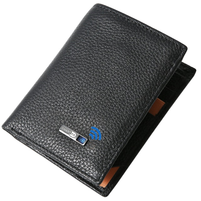 Smart Genuine Leather Wallet - Anti Lost Tracker