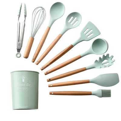 9/11/12Pc Silicone Kitchen Utensils Set Non-stick