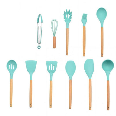 9/11/12Pc Silicone Kitchen Utensils Set Non-stick