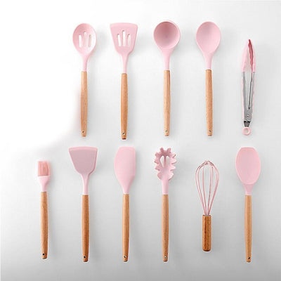 9/11/12Pc Silicone Kitchen Utensils Set Non-stick