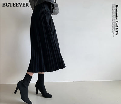 Elegant V-neck Soft Sweater Dress