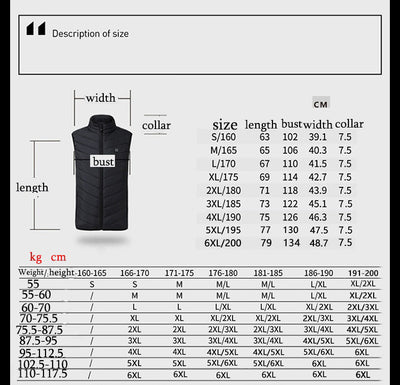 Smart Heated Vest For Women & Men