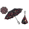 Windproof Reverse Folding Double Layer Inverted Umbrella Self Stand