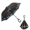 Windproof Reverse Folding Double Layer Inverted Umbrella Self Stand