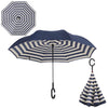 Windproof Reverse Folding Double Layer Inverted Umbrella Self Stand