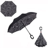 Windproof Reverse Folding Double Layer Inverted Umbrella Self Stand