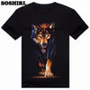 SOSHIRL Poker T Shirt Funny Letter 3D T Shirt Men's Summer Tops US Size