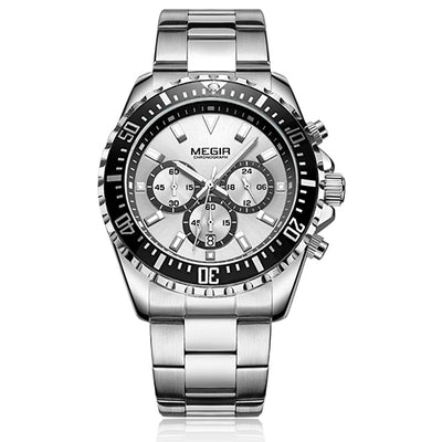 MEGIR Watches Steel Strap Quartz