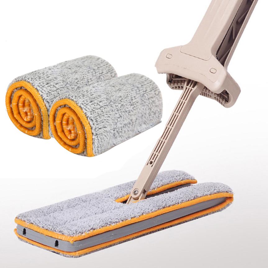 Self-wringing Double Sided Flat Mop