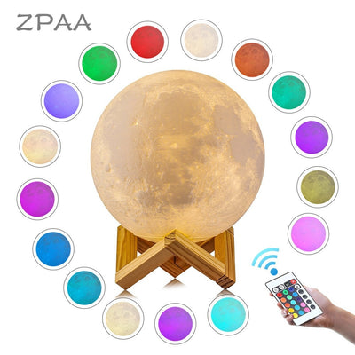 3D Moon Night LED Lamp