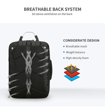 MARK RYDEN ANTI-THEFT BACKPACK WITH TSA LOCK USB RECHARGING