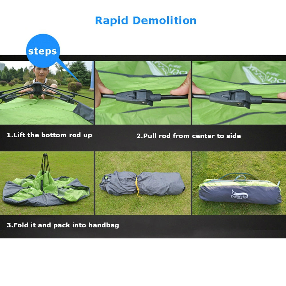 Automatic Camping Tent Instant Setup Portable